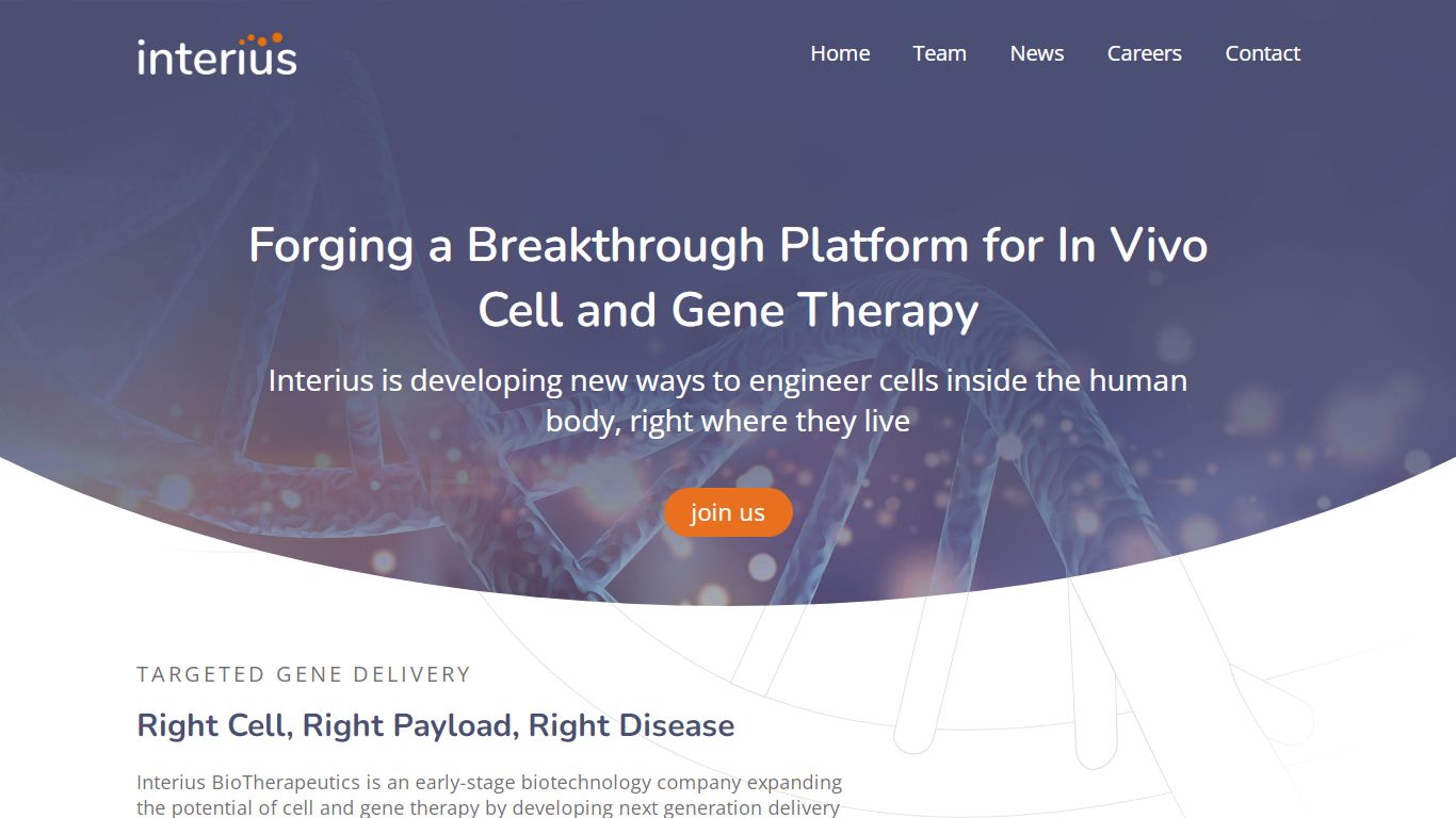 Gene Therapy | In Vivo Cell Therapy | In Vivo Gene Therapy | Interius